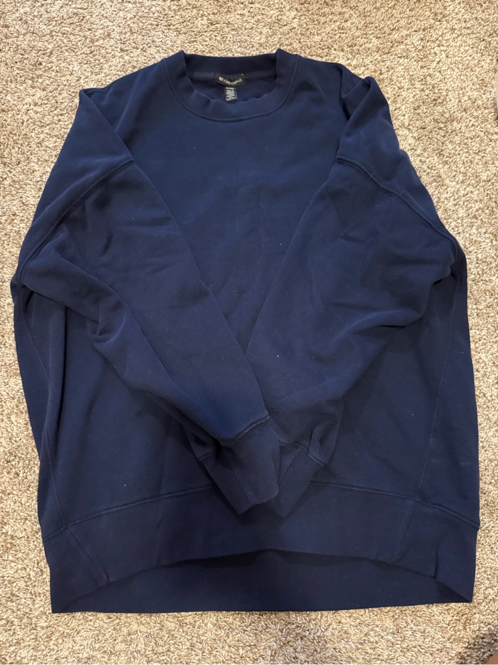 Beyond Yoga Oversized Crewneck- Navy